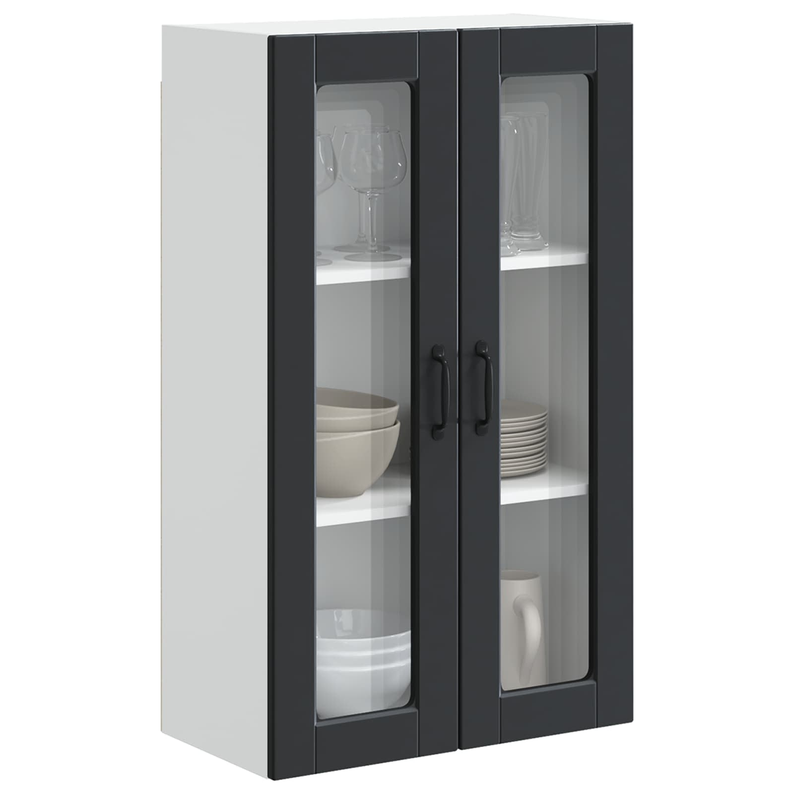 Mobile da cucina-Armadio da cucina Nero 60 x 31 x 100 cm Legno multistrato 232558