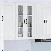 Mobile da cucina con lo scaffale-Armadio da cucina Bianco Lucido 60 x 31 x 100 cm 742396