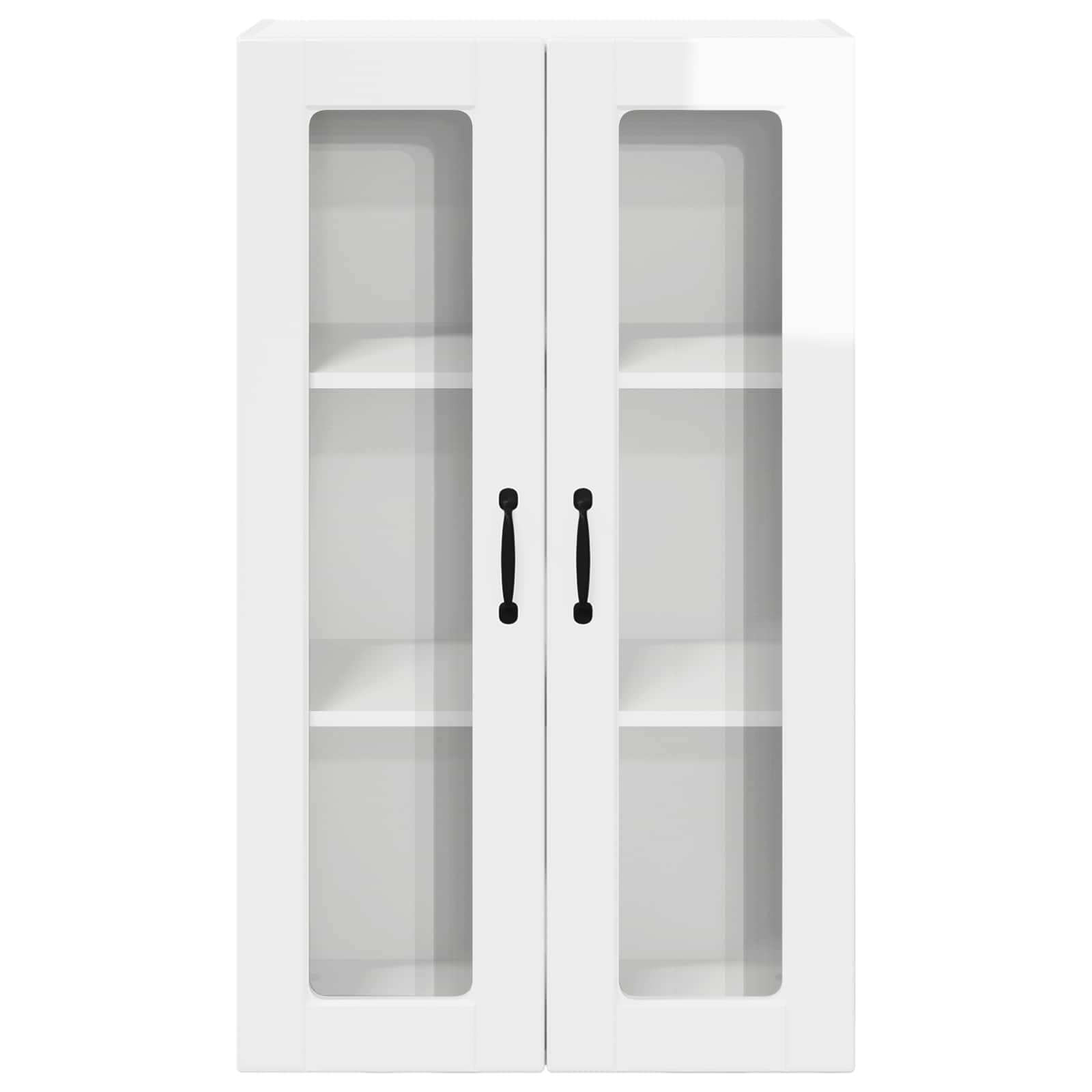 Mobile da cucina con lo scaffale-Armadio da cucina Bianco Lucido 60 x 31 x 100 cm 742396