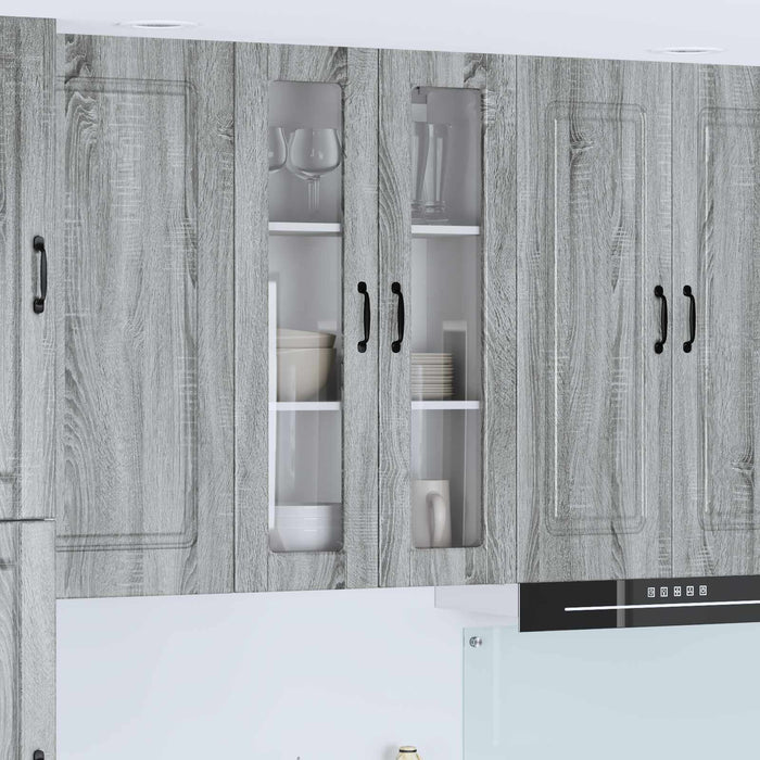 Mobile da cucina con lo scaffale-Armadio da cucina Grigio Sonoma 60 x 31 x 100 cm 107345