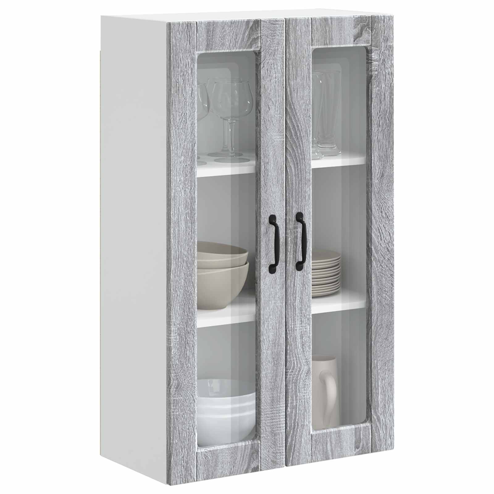 Mobile da cucina con lo scaffale-Armadio da cucina Grigio Sonoma 60 x 31 x 100 cm 107345