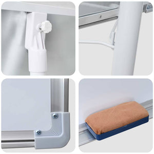 Lavagna bianca magnetica Bianco e grigio 62 x 62 x 195 cm EPS 42019278