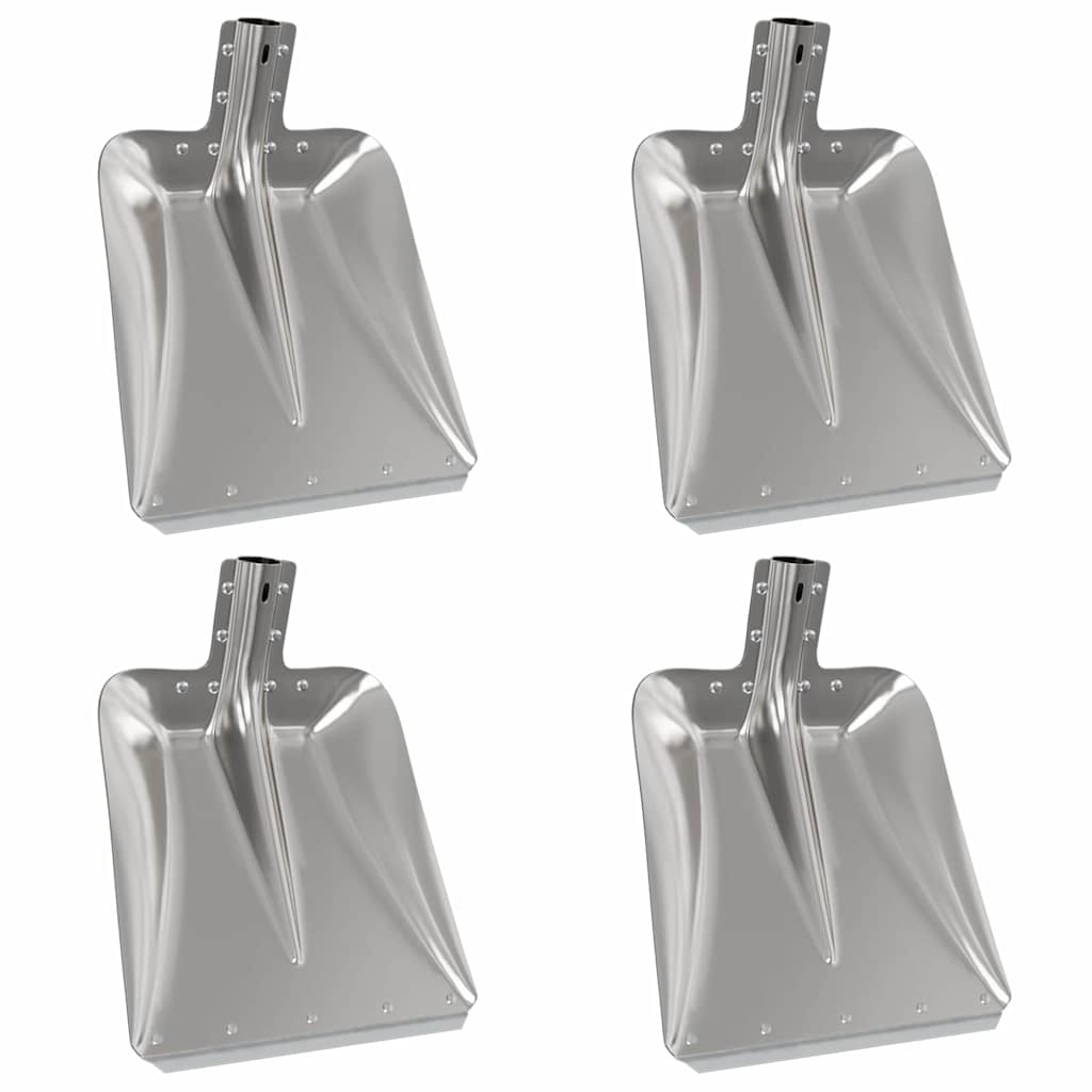 Testa di Pala 4 pcs Argento 45 x 38 cm Alluminio 42019401