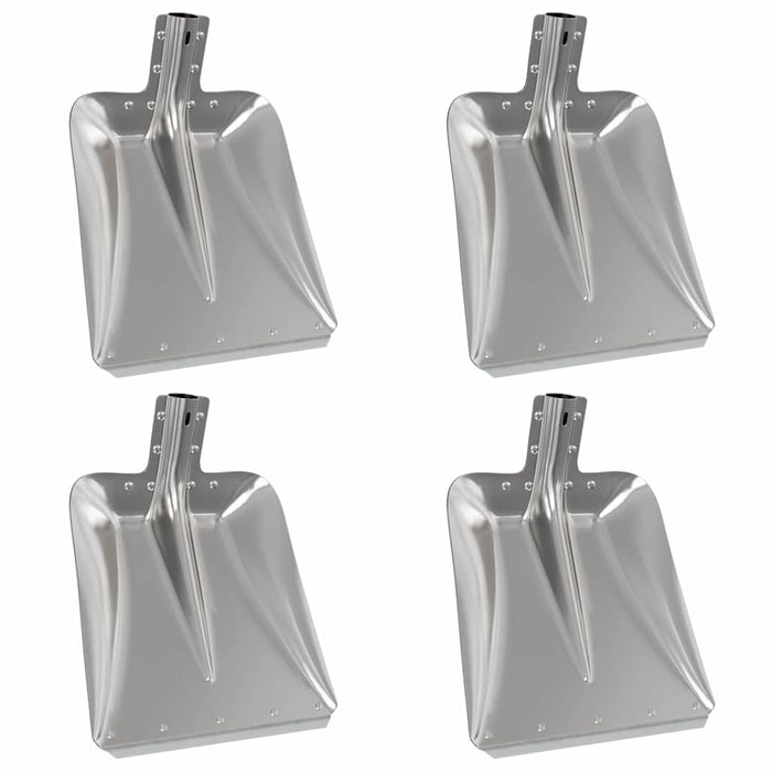 Testa di Pala 4 pcs Argento 45 x 38 cm Alluminio 42019401