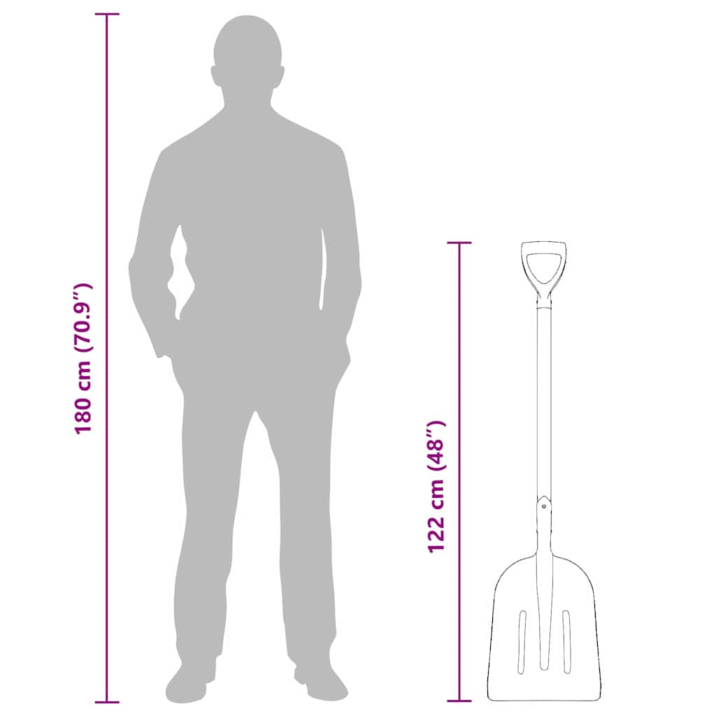 Pala Argento 29 x 122 cm Alluminio 42019413