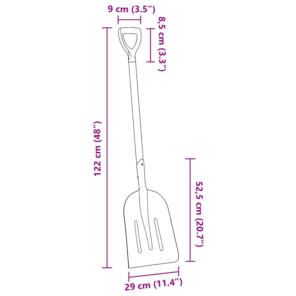 Pala Argento 29 x 122 cm Alluminio 42019413