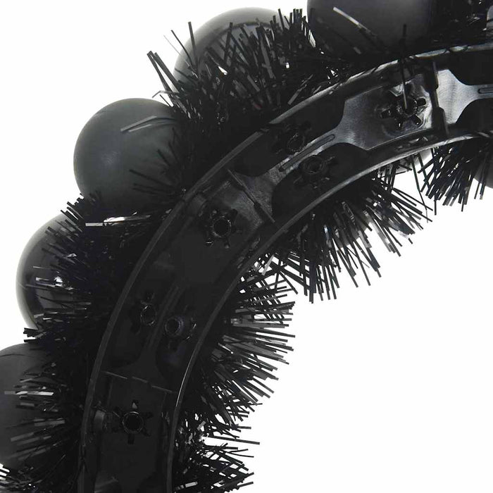 Corone di Palline di Natale 2 pcs Nero 33 x 33 x 7 cm 42019678