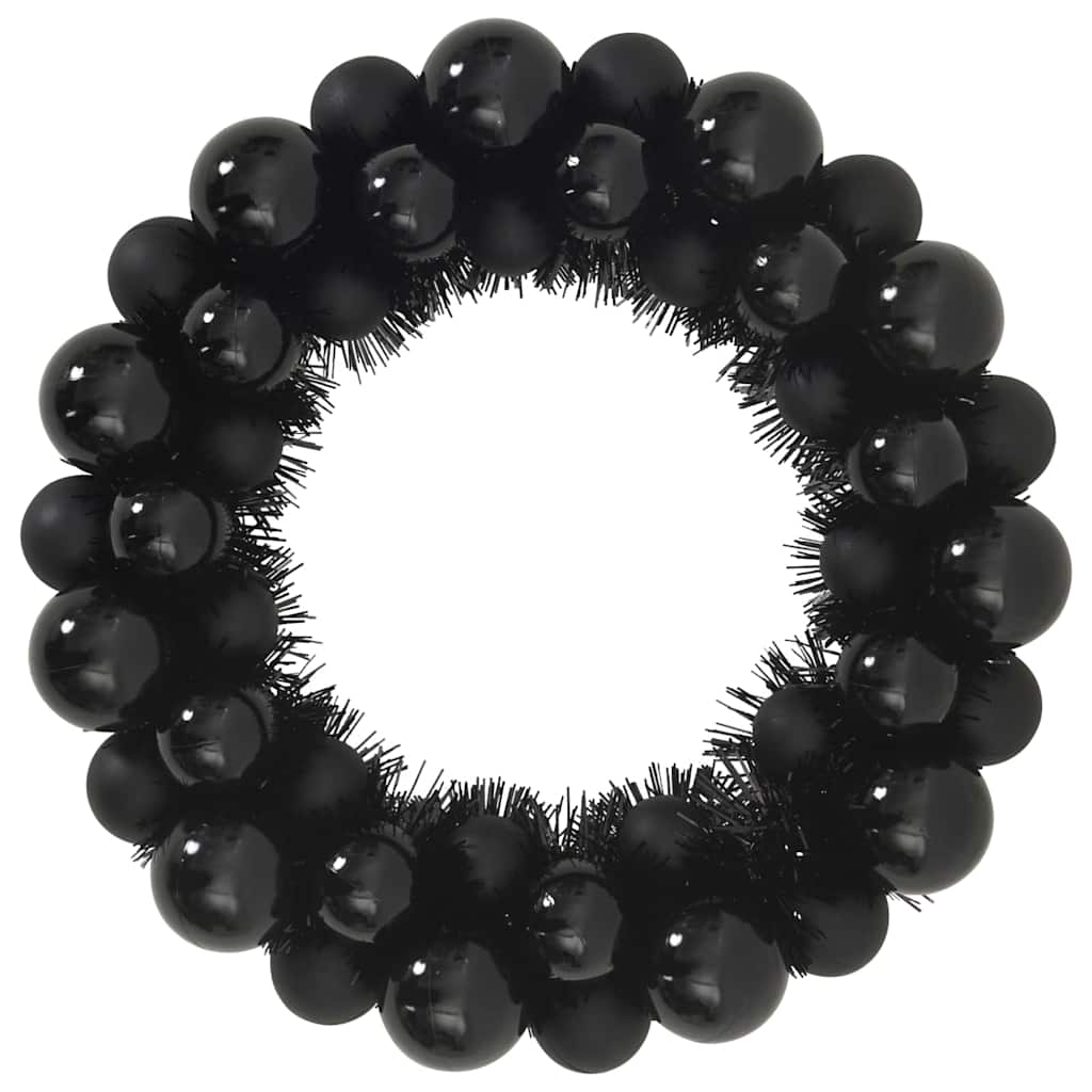 Corone di Palline di Natale 2 pcs Nero 33 x 33 x 7 cm 42019678