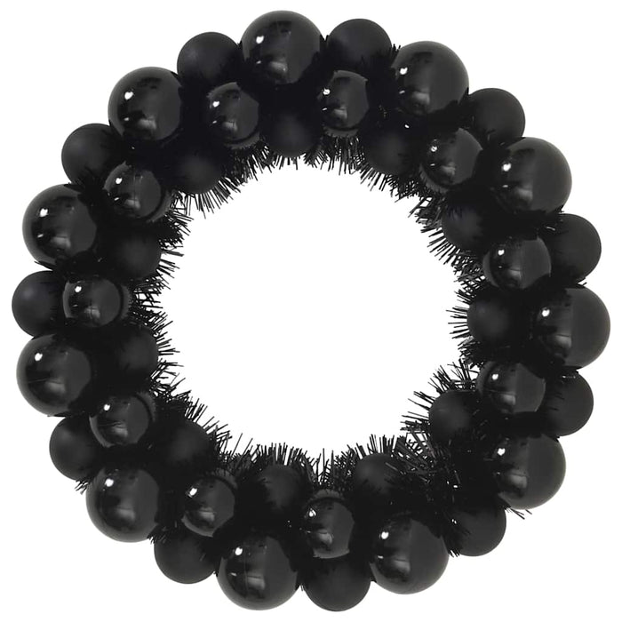 Corone di Palline di Natale 2 pcs Nero 33 x 33 x 7 cm 42019678