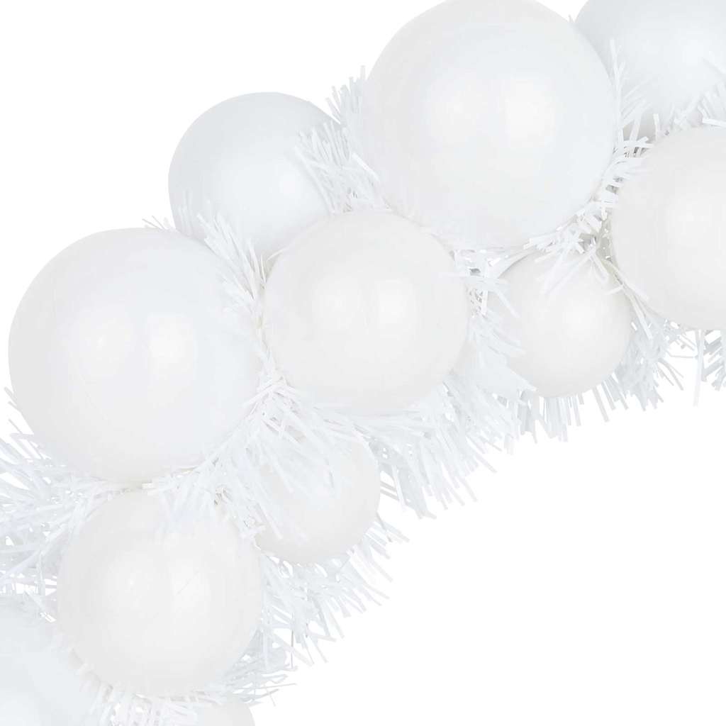 Corone di Palline di Natale 2 pcs Bianco 33 x 33 x 7 cm 42019680