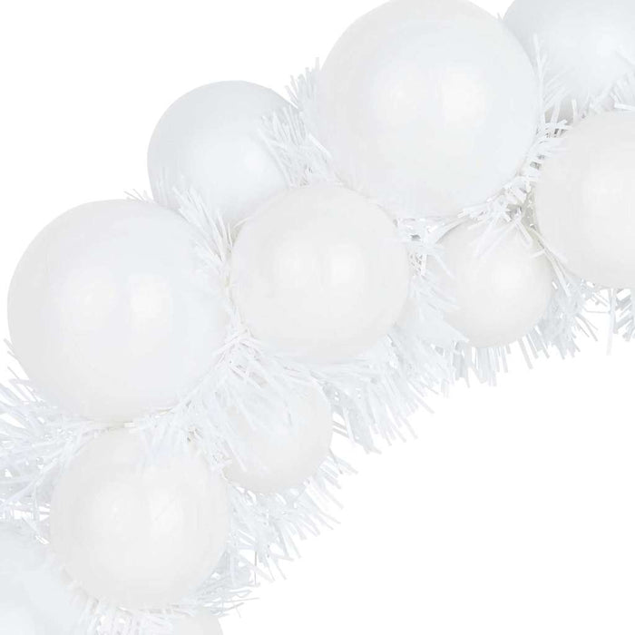 Corone di Palline di Natale 2 pcs Bianco 33 x 33 x 7 cm 42019680