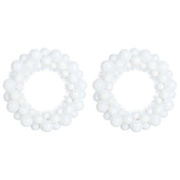 Corone di Palline di Natale 2 pcs Bianco 33 x 33 x 7 cm 42019680