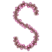 Ghirlanda di Palline di Natale-Decorazioni natalizie Rosa 186 cm Polistirolo