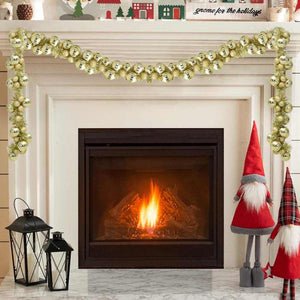 Ghirlanda di Palline di Natale Oro 186 cm Polistirolo 42019692