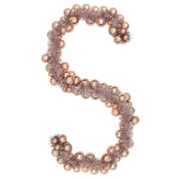 Ghirlanda di Palline di Natale Oro rosa 186 cm Polistirolo 42019697