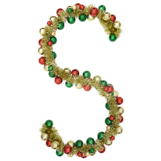 Ghirlanda di Palline di Natale-Decorazioni natalizie Multicolore 186 cm Polistirolo