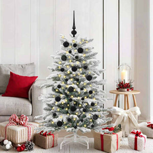 Set di Palle di Natale con 150 LED 61 pcs Nero Plastica 42018827