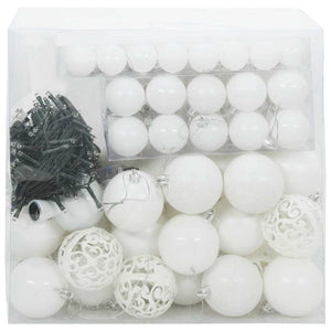 Set di Palle di Natale con 300 LED 120 pcs Bianco Plastica 42018832