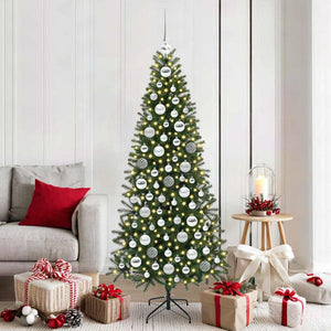 Set di Palle di Natale con 300 LED 120 pcs Argento Plastica 42018836