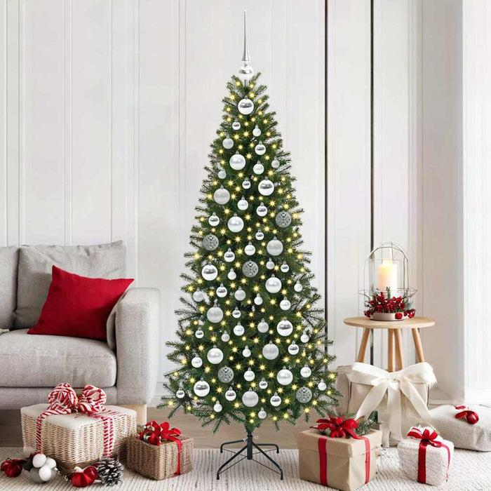 Set di Palle di Natale con 300 LED 120 pcs Argento Plastica 42018836