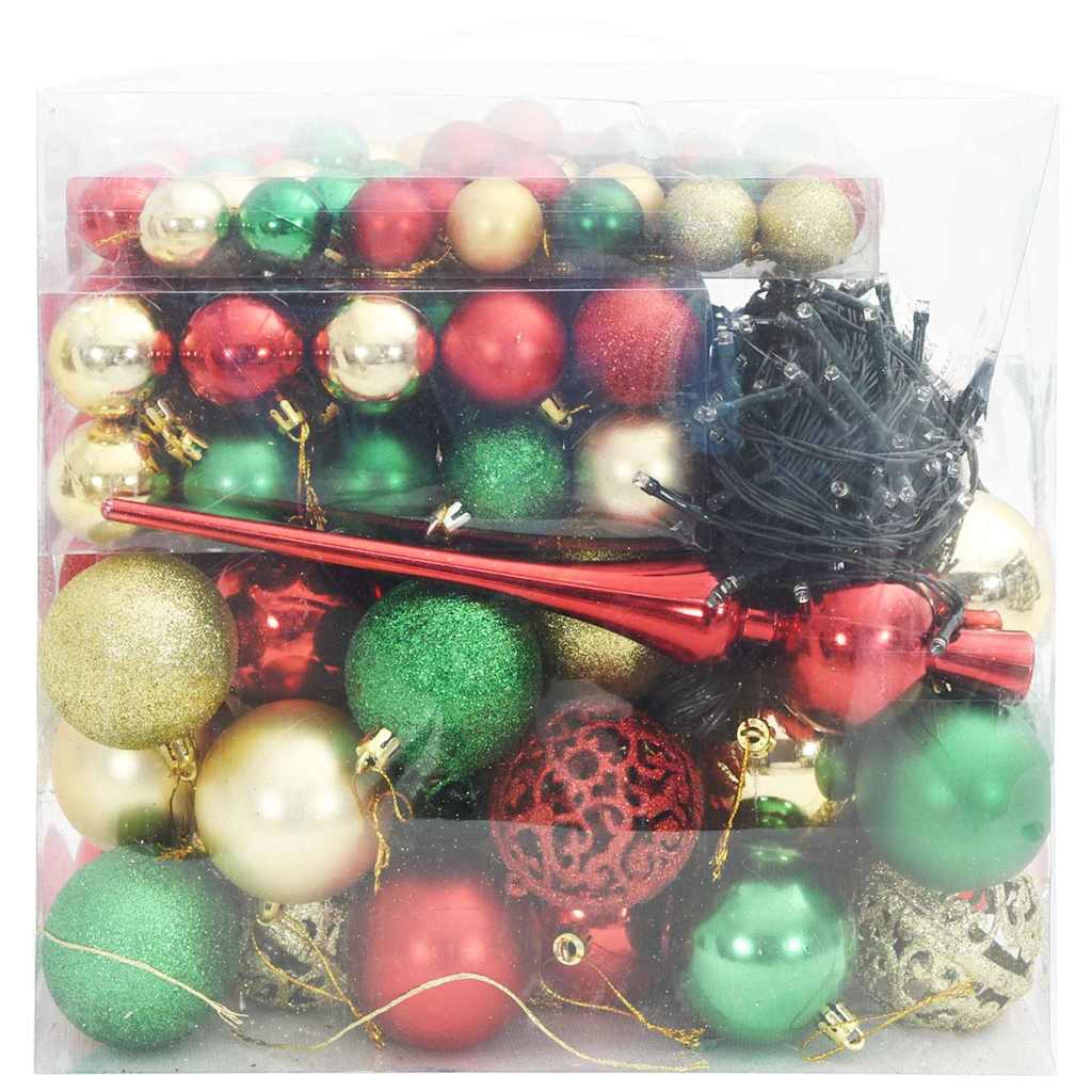 Set di Palle di Natale con 300 LED 120 pcs Multicolore Plastica 42018842