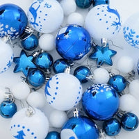 Set di Palle di Natale 40 pcs Blu e Bianco 42018850