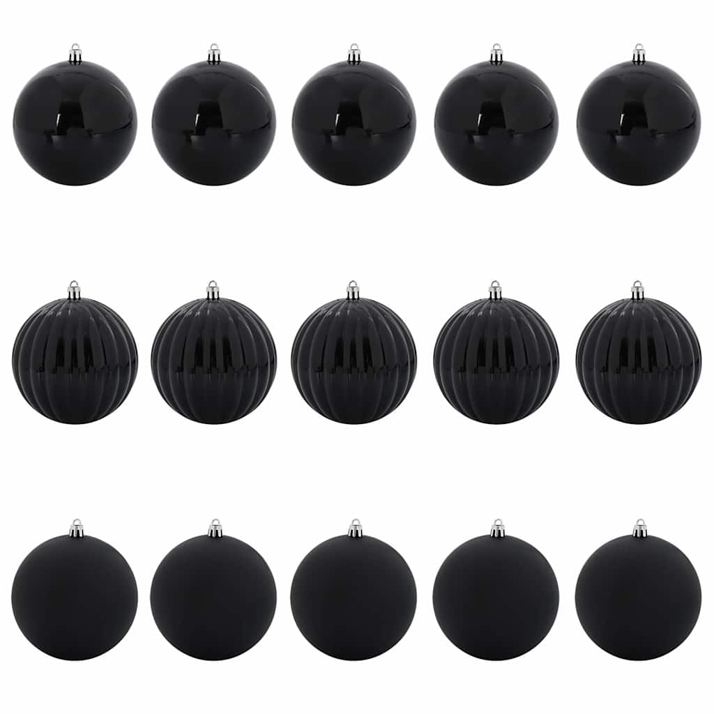 Set di Palle di Natale 15 pcs Nero 42018857