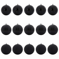 Set di Palle di Natale 15 pcs Nero 42018857
