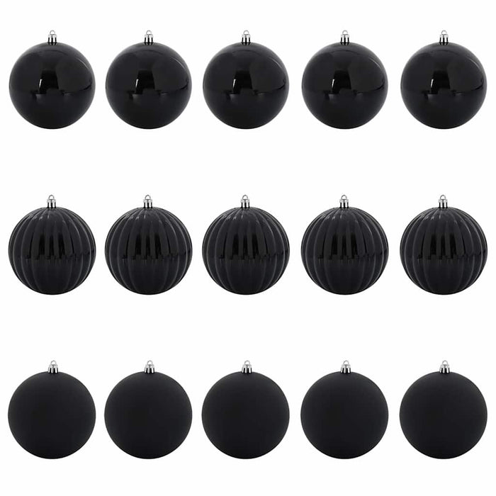 Set di Palle di Natale 15 pcs Nero 42018857