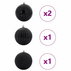 Set di Palle di Natale 4 pcs Nero 42018859