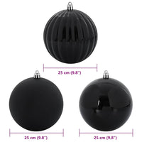 Set di Palle di Natale 3 pcs Nero 42018860