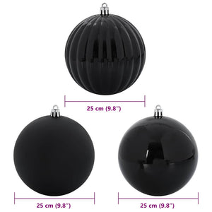 Set di Palle di Natale 3 pcs Nero 42018860