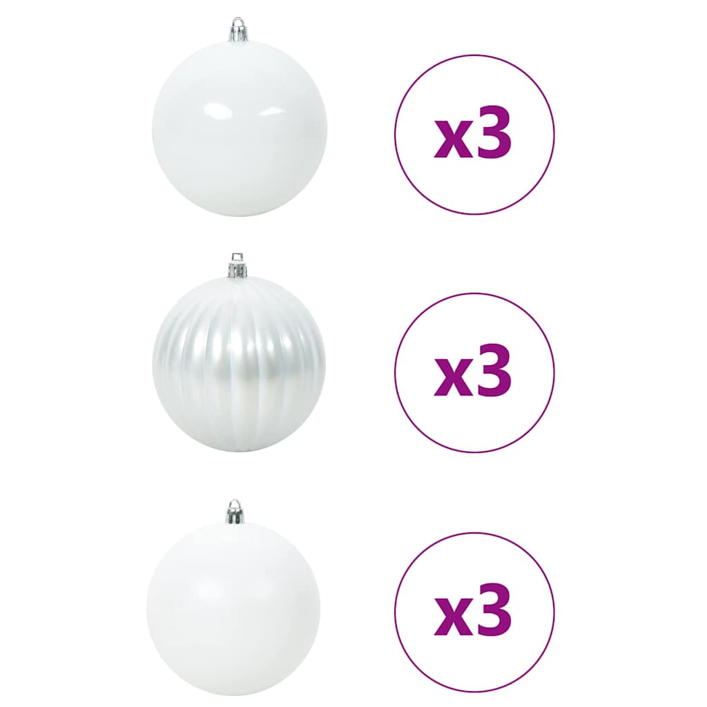 Set di Palle di Natale 9 pcs Bianco 42018866