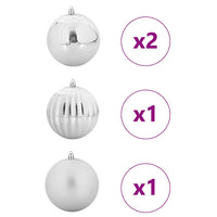 Set di Palle di Natale 4 pcs Argento 42018875