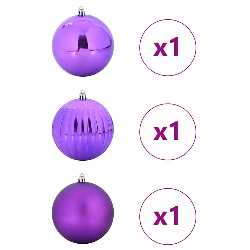 Set di Palle di Natale 3 pcs Lillà 42018880