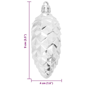 Decorazioni per Albero di Natale 40 pcs Argento 42018891