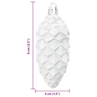 Decorazioni per Albero di Natale 40 pcs Bianco 42018894