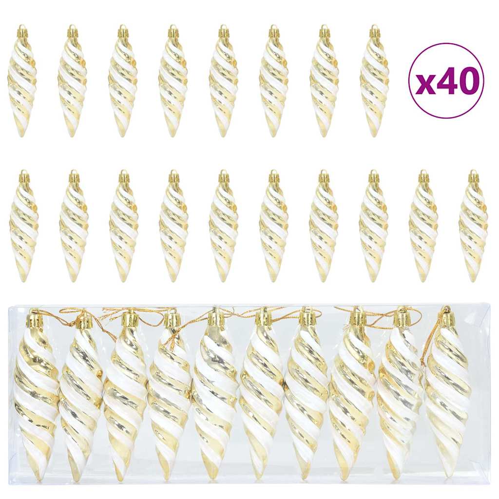 Decorazioni per Albero di Natale 40 pcs Oro 42018898