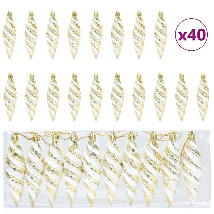 Decorazioni per Albero di Natale 40 pcs Oro 42018898