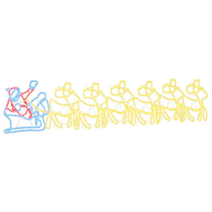 Decorazione di Natale LED Multicolore 69 x 79 cm PVC 42019617