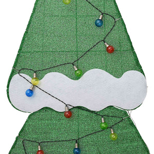 Albero di Natale Illuminato con 3 Scatole Regalo 2D Bianco Caldo 42019618