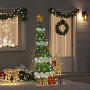 Albero di Natale Illuminato con 3 Scatole Regalo 2D Bianco Caldo 42019620
