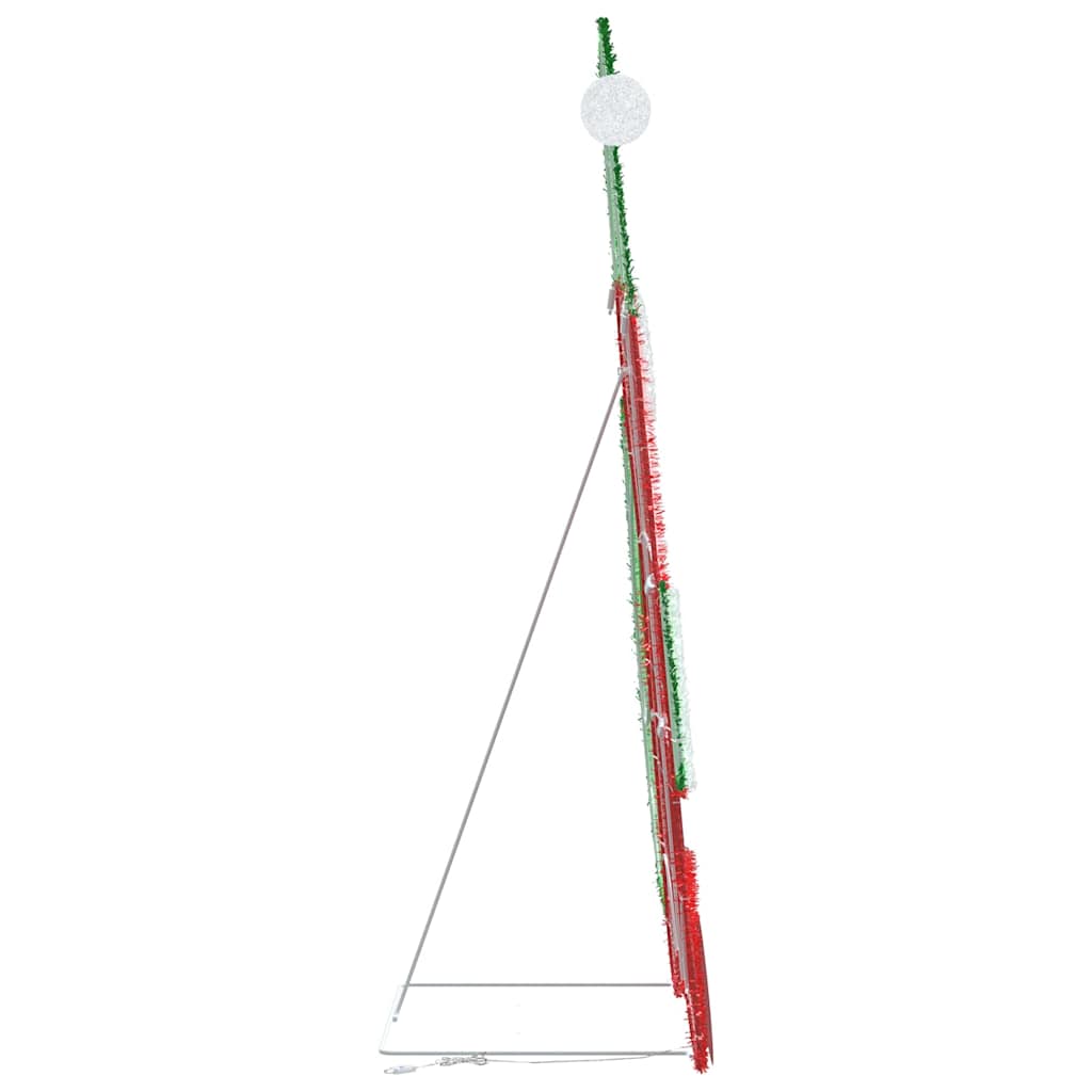 Babbo Natale Illuminato Bianco caldo 62 x 70 cm Tessuto di Lamè 42019621