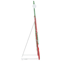 Babbo Natale Illuminato Bianco caldo 62 x 70 cm Tessuto di Lamè 42019621