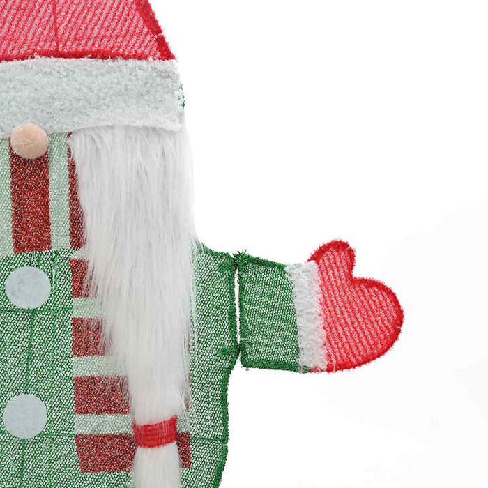 Gnomone Illuminato Bianco caldo 71 x 64 cm Tessuto di Lamè 42019622