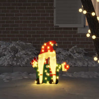 Gnomone Illuminato Bianco caldo 71 x 64 cm Tessuto di Lamè 42019622