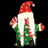 Gnomone Illuminato Bianco caldo 71 x 64 cm Tessuto di Lamè 42019622