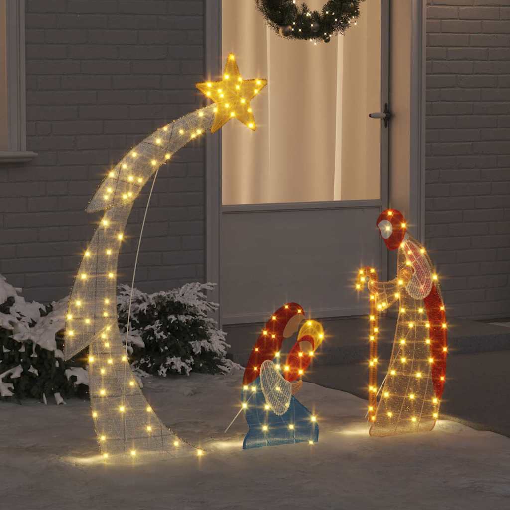 Scena del Presepe Bianco caldo 149 x32 x 127.5 cm Poliestere 42019623