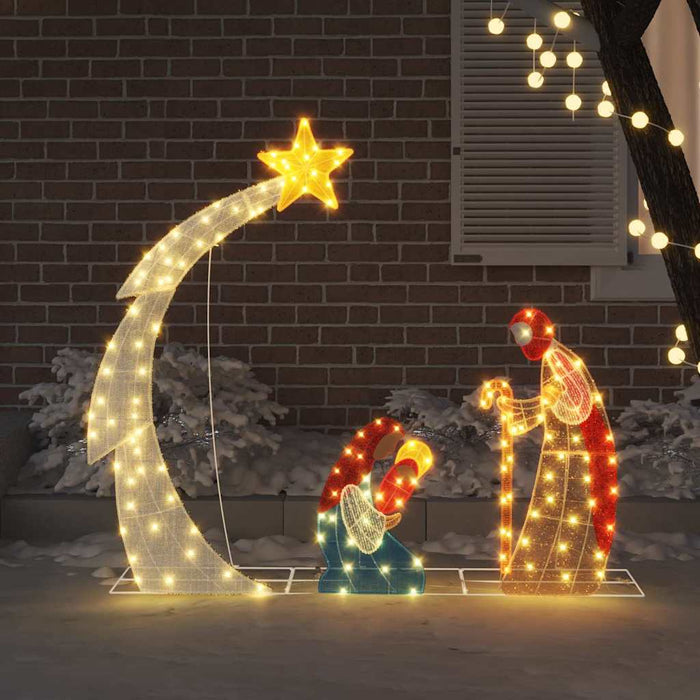 Scena del Presepe Bianco caldo 149 x32 x 127.5 cm Poliestere 42019623