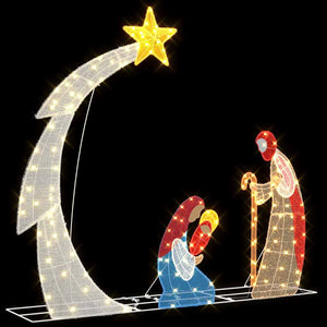 Scena del Presepe Bianco caldo 149 x32 x 127.5 cm Poliestere 42019623